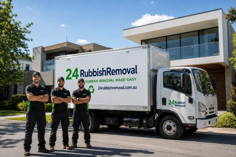 Dubai rubbish removal laws 2026 — DM licensed waste collection truck and crew in Dubai